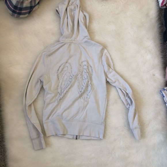 Victoria pink line zip up hoodie - Picture 2 of 2